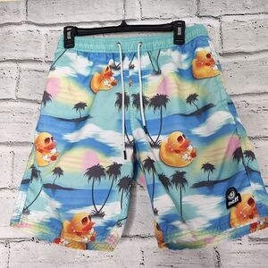 Tilly's Neff Rubber Duck Hot Tub Board Shorts Mens Size Small Hawaiian Swim Surf